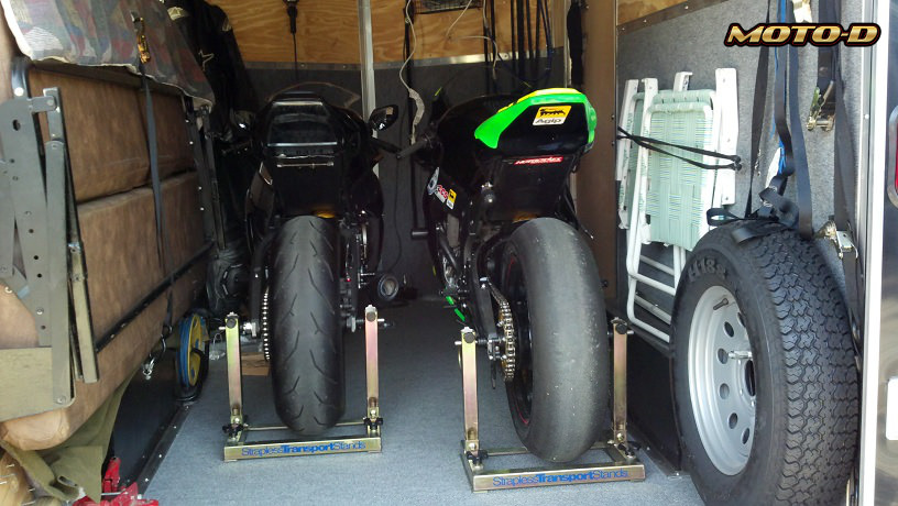 Strapless Motorcycle Transport Stand Kawasaki Ninja ZX-6R: MOTO-D Racing